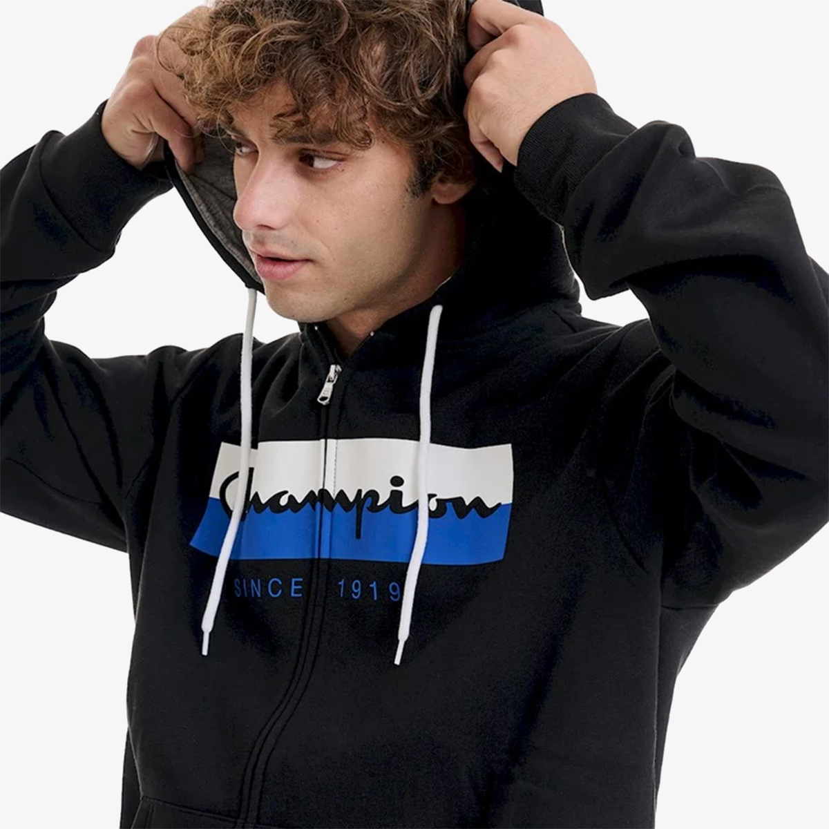 Champion Hooded Full Zip Sweatshirt thumbnail 2