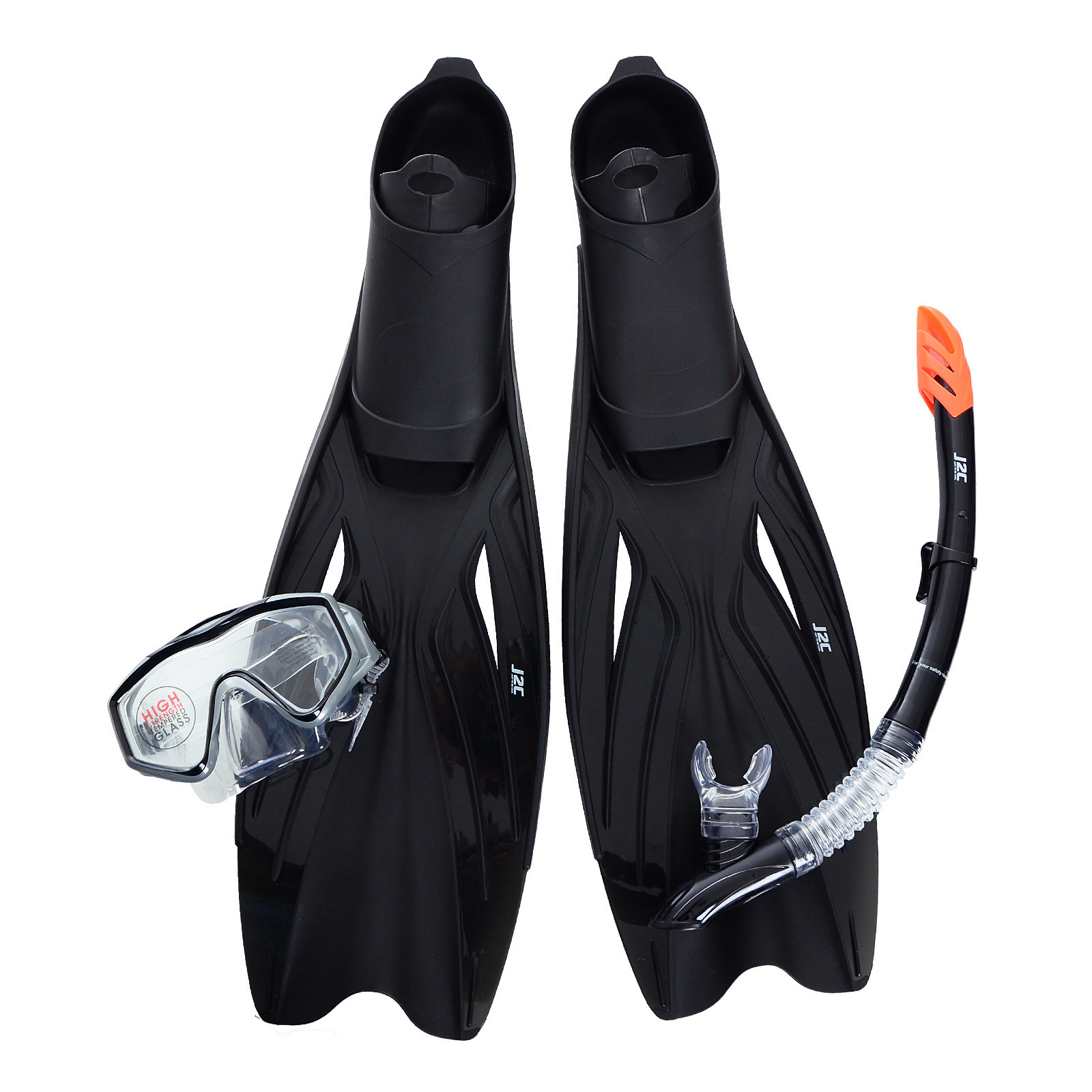 J2C Set Mask, Snorkel and Fins | Sport Vision - Shitja me pakicë e