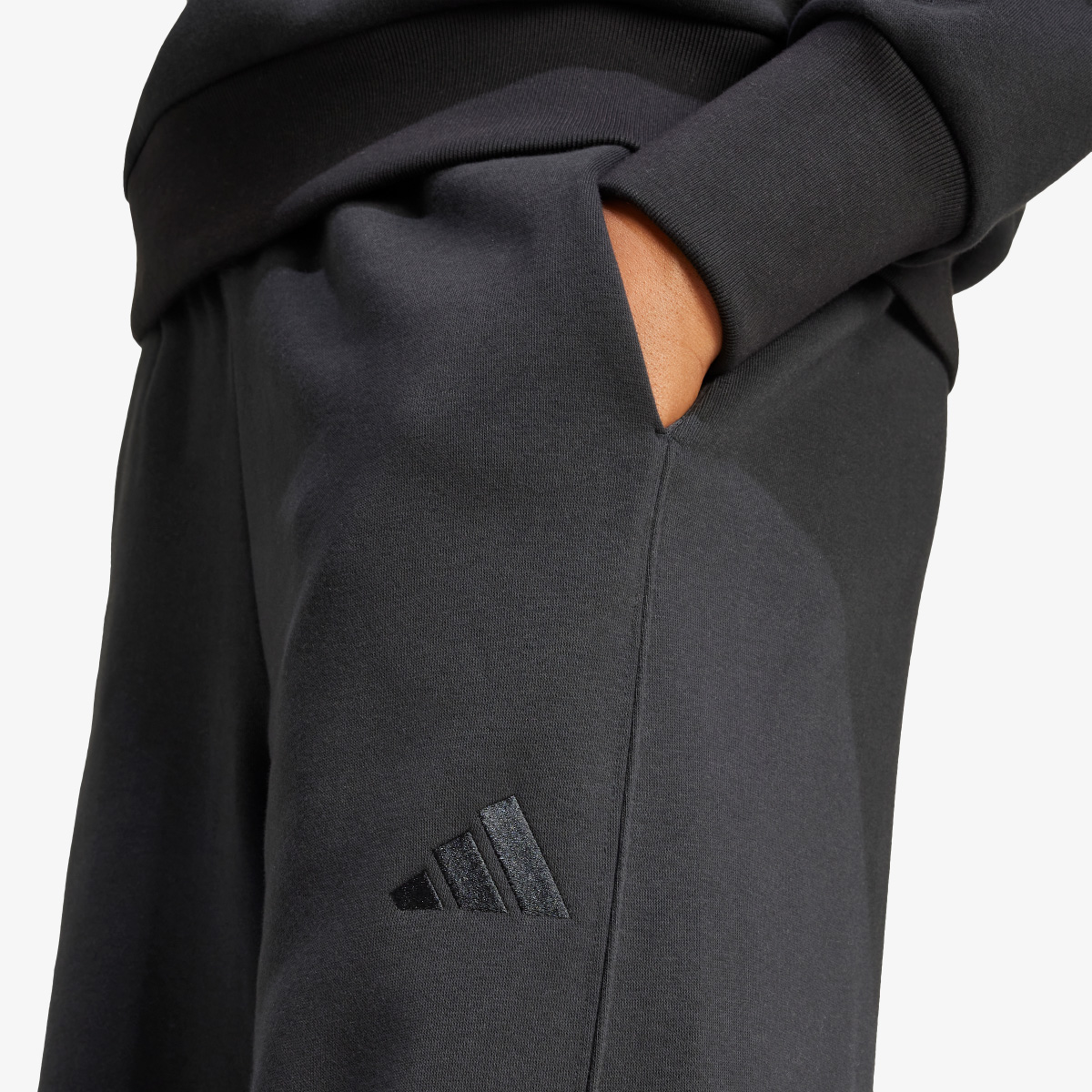 adidas All Szn Fleece Loose Wide-Leg Pants thumbnail 3