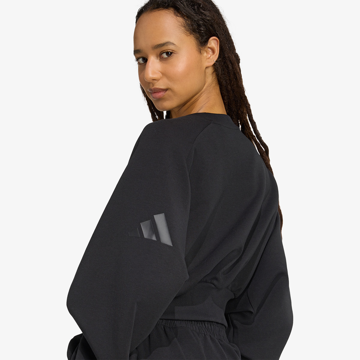 adidas Soft Lux Loose Sweatshirt thumbnail 3