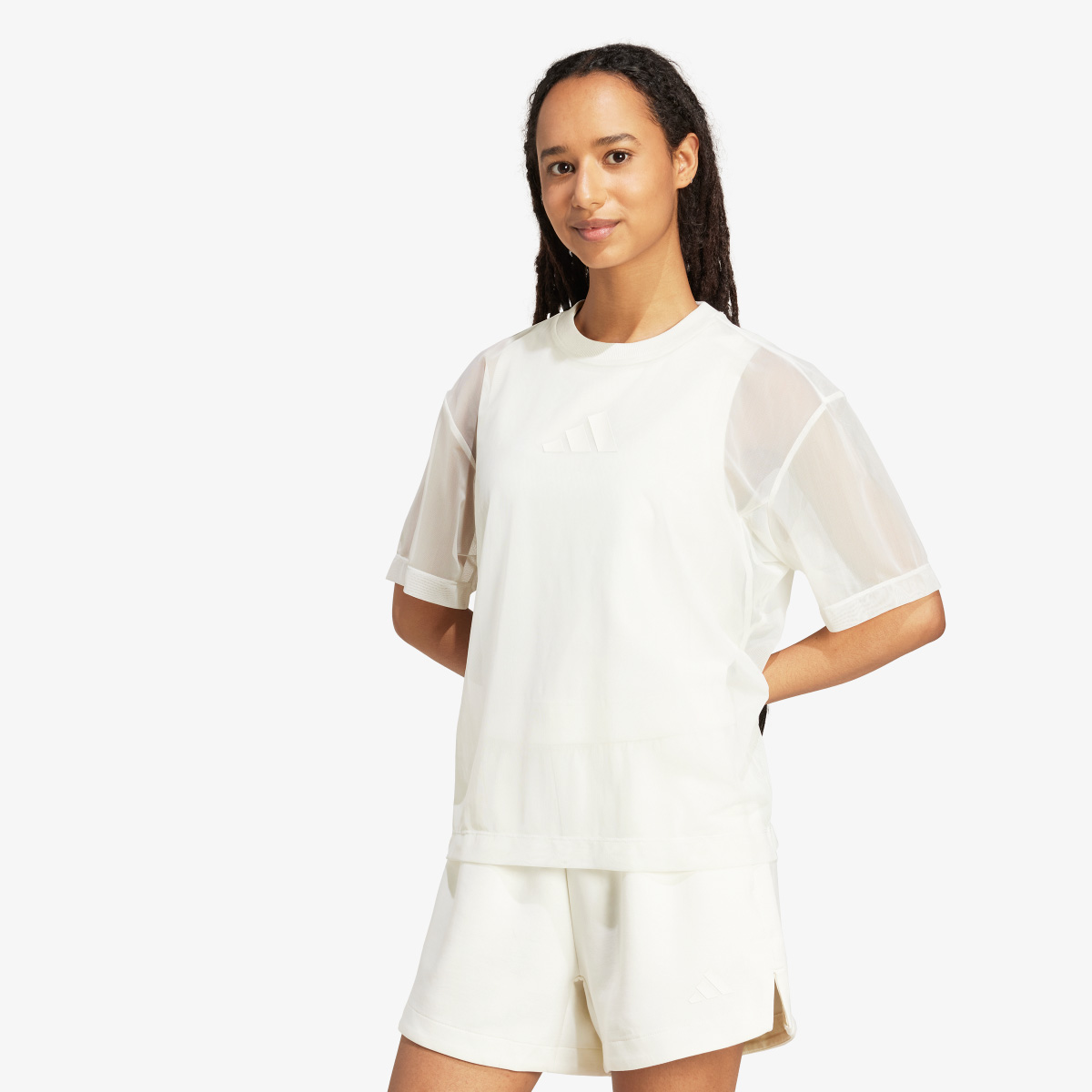 adidas Soft Lux Mesh Tee