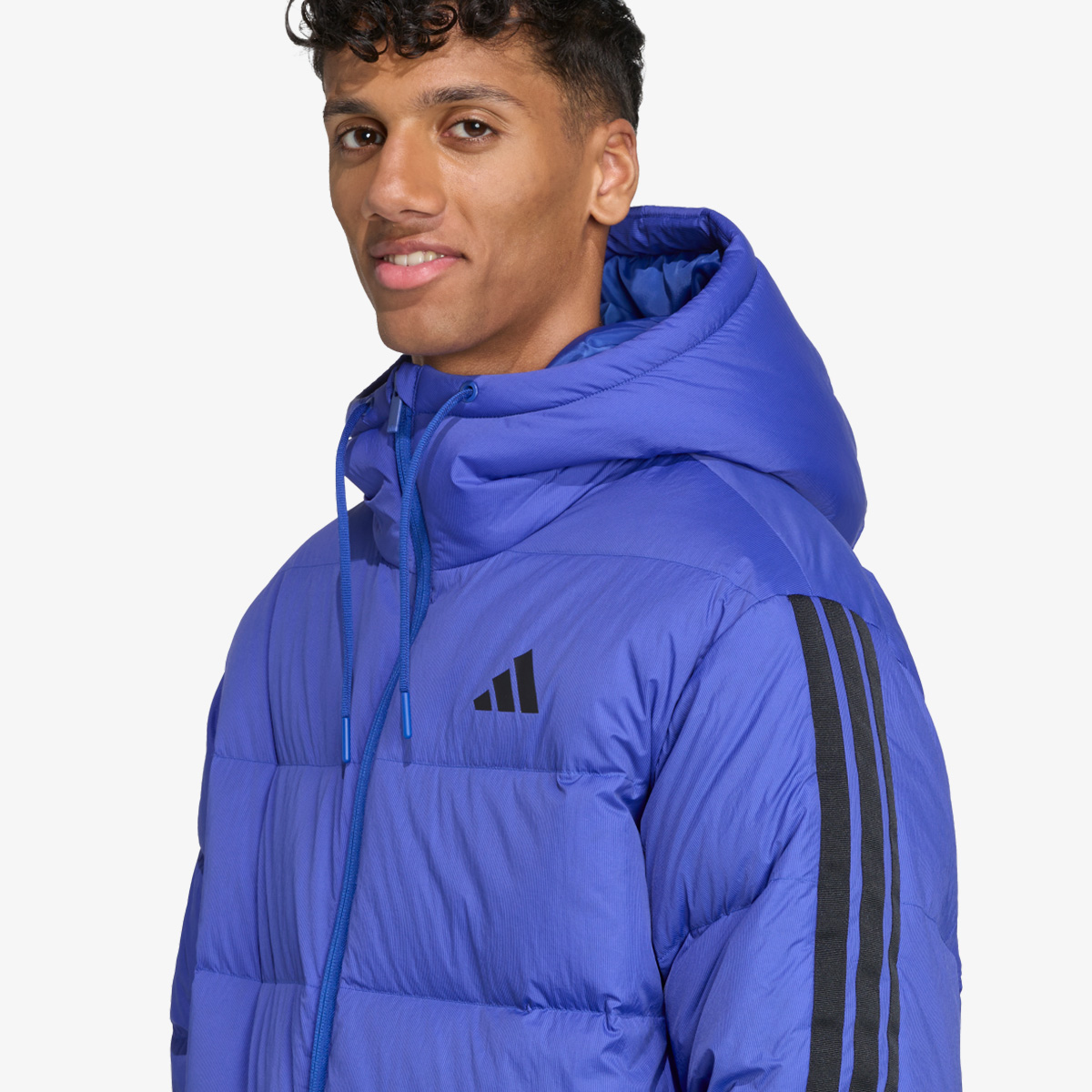 adidas Essentials Climawarm 3-Stripes Puffer Down Hooded Jacket thumbnail 3