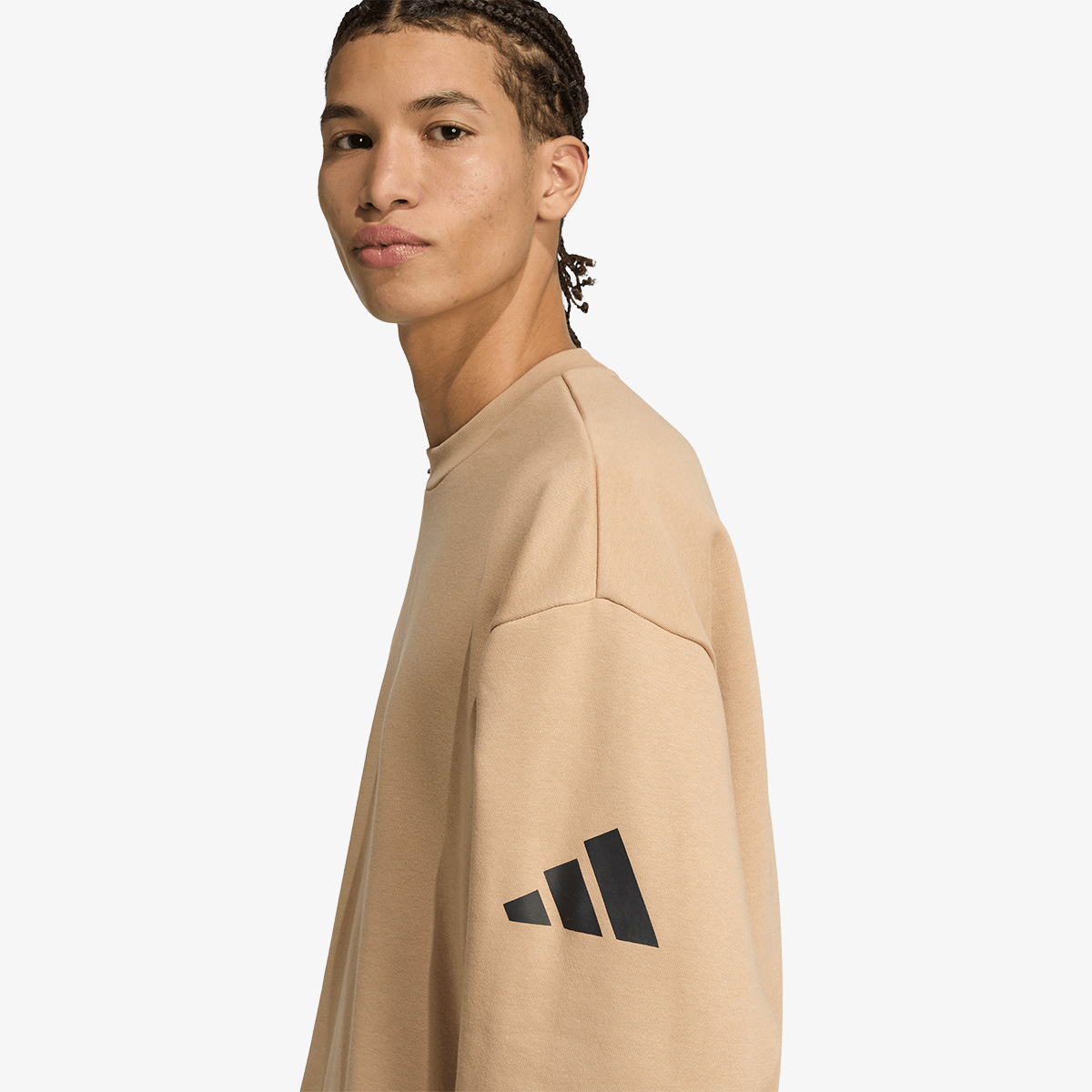 adidas Essentials Loose Fit 3 Bar Logo Sweatshirt thumbnail 5