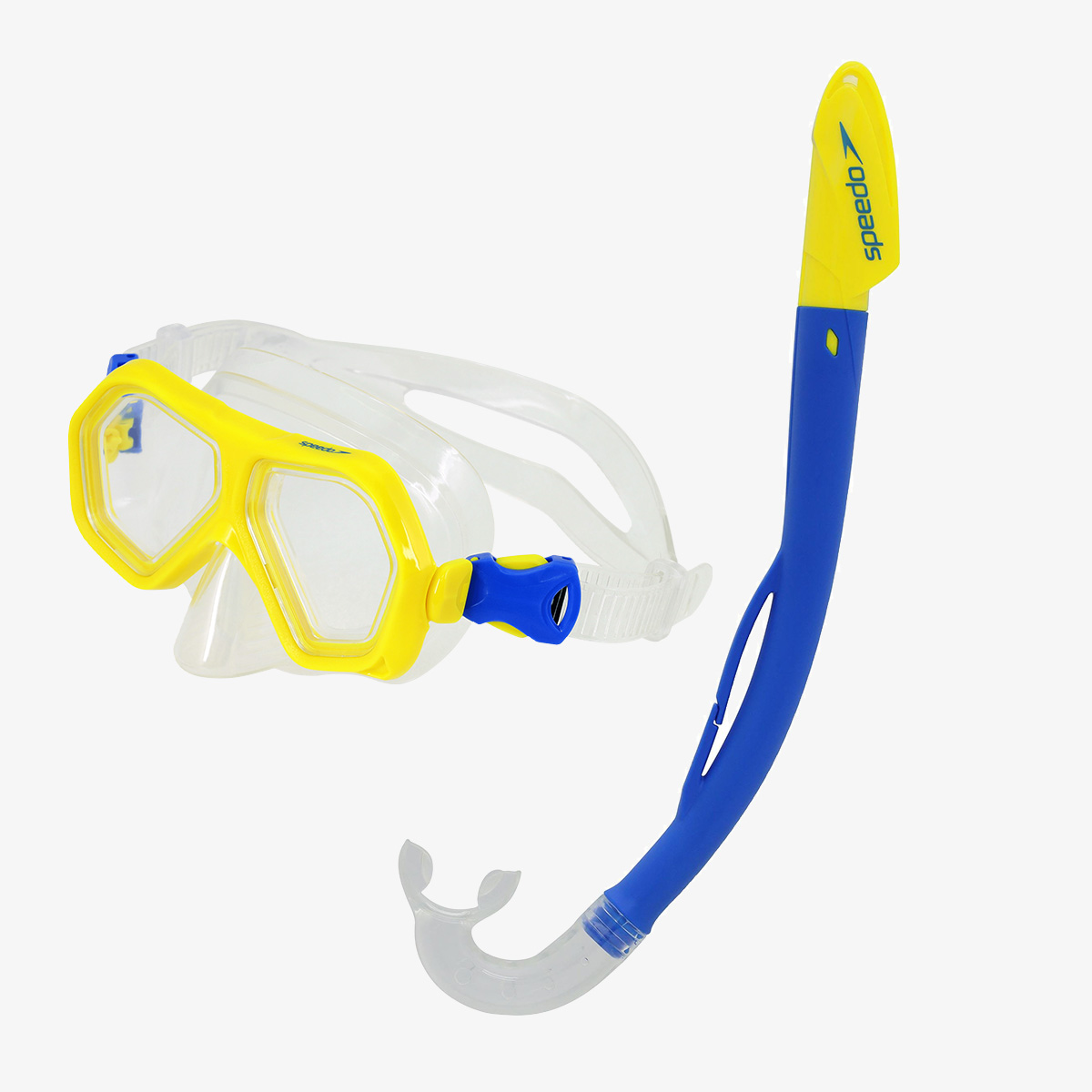 Speedo Leisure Junior Dual Lenses Mask With Snorkel Combo Se