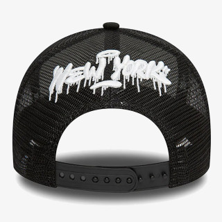 New Era NE GRAPHIC TRUCKER NEWERA BLKWHI 