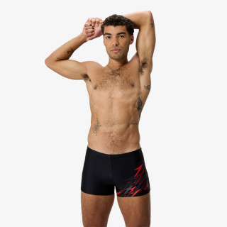 Speedo MEDLEY LOGO AQUASHORT BLK/RED 