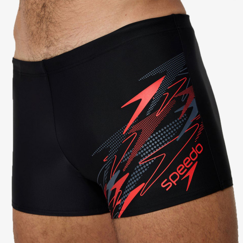 Speedo MEDLEY LOGO AQUASHORT BLK/RED 