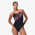 Speedo MEDLEY LOGO MEDALIST 1PC BLK/PNK 