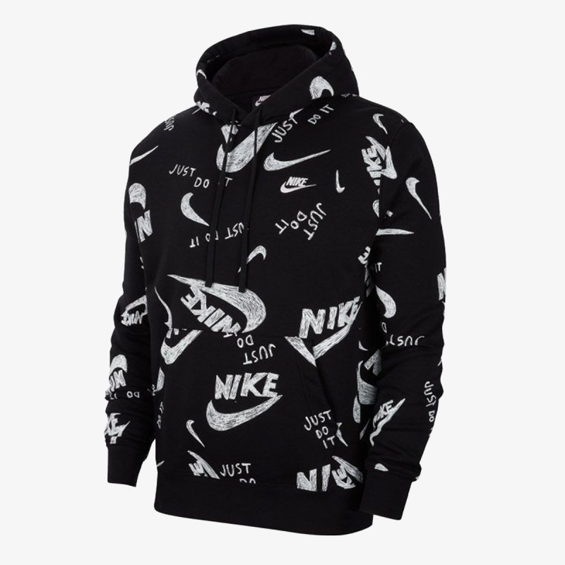 Nike M NSW CLUB HOODIE PO BB AOP 1 