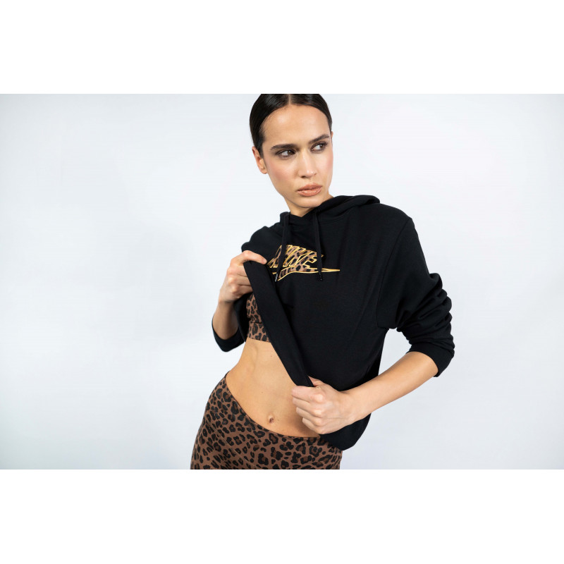 Nike W NSW FLC GX PRNT HOODIE FTRA 