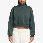 Nike W NSW PHNX FLC QZ CROP 