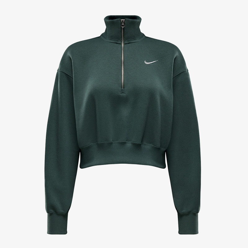Nike W NSW PHNX FLC QZ CROP 