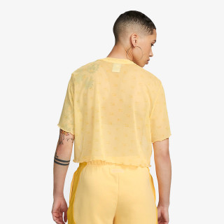 Nike W NSW AIR AOP MESH SS CROP TOP 