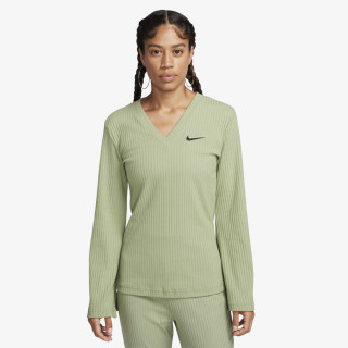 Nike W NSW RIB JRSY LS VNK TOP 