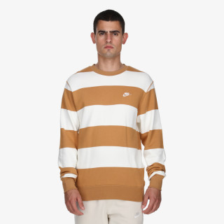 Nike M NK CLUB STRIPE HVY FT CREW 
