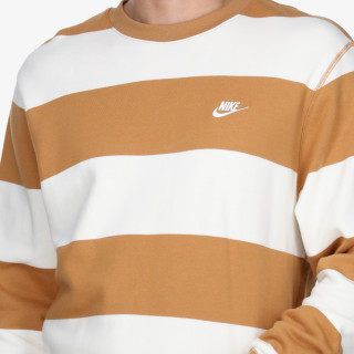 Nike M NK CLUB STRIPE HVY FT CREW 