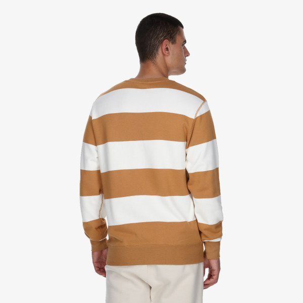 Nike M NK CLUB STRIPE HVY FT CREW 