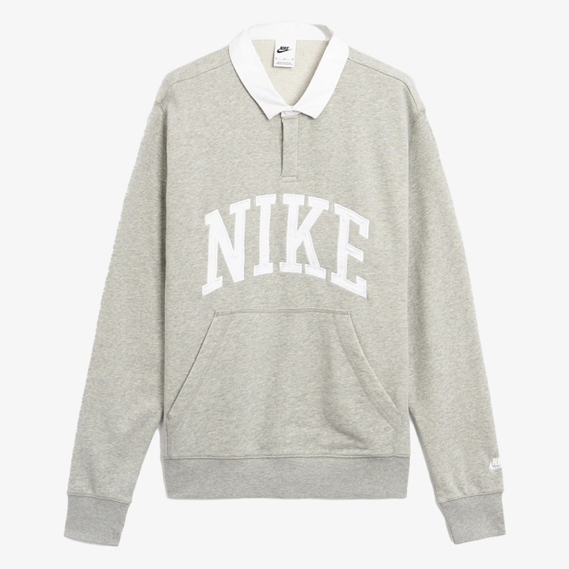Nike M NK CLUB HBR FT LS POLO 