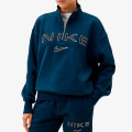 Nike W NSW PHNX FLC OOS LOGO QZ TOP 