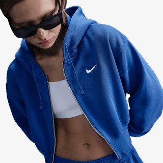 Nike W NSW PHNX FLC LSE CROP FZ HDY 