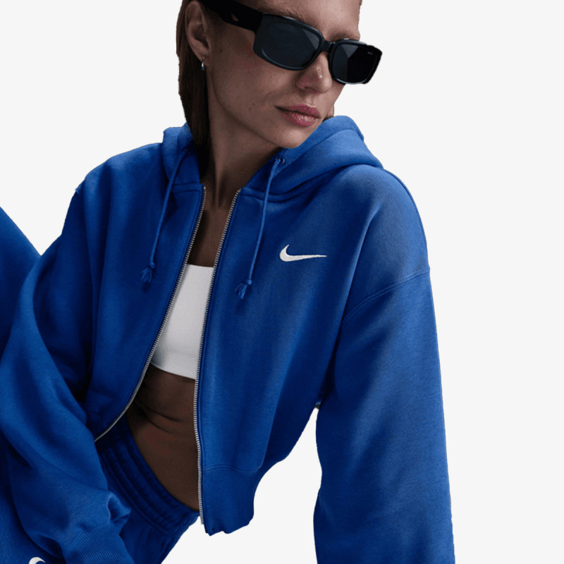 Nike W NSW PHNX FLC LSE CROP FZ HDY 