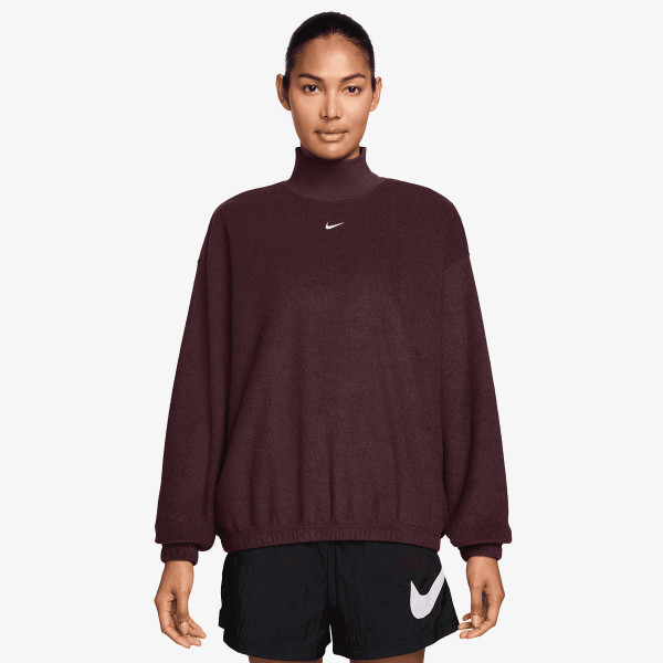 Nike W NSW PHNX PLSH LS MOCK TOP 