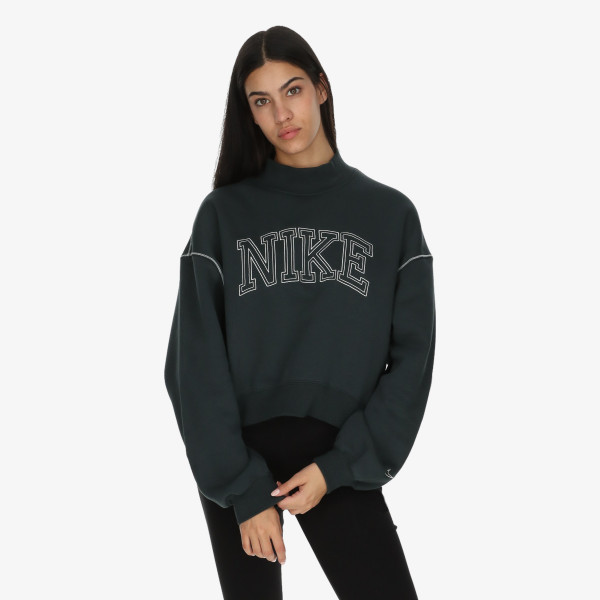 Nike W NSW PHNX FLC LOGO MOCK NECK 