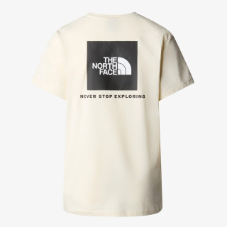 The North Face W S/S RELAXED REDBOX TEE WHITE DUNE 