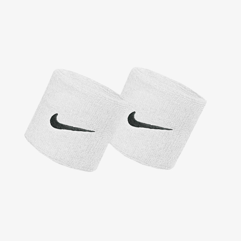 NIKE SWOOSH WRISTBANDS WHITE/BLACK 