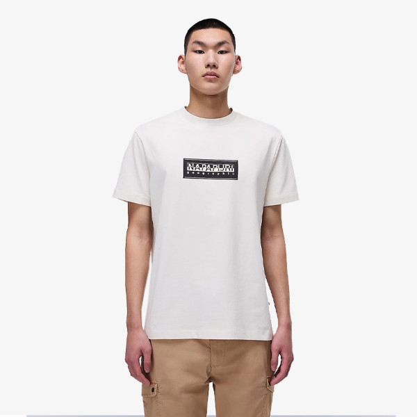 Napapijri S-BOX LOGO SS N1A WHITE WHISPER 