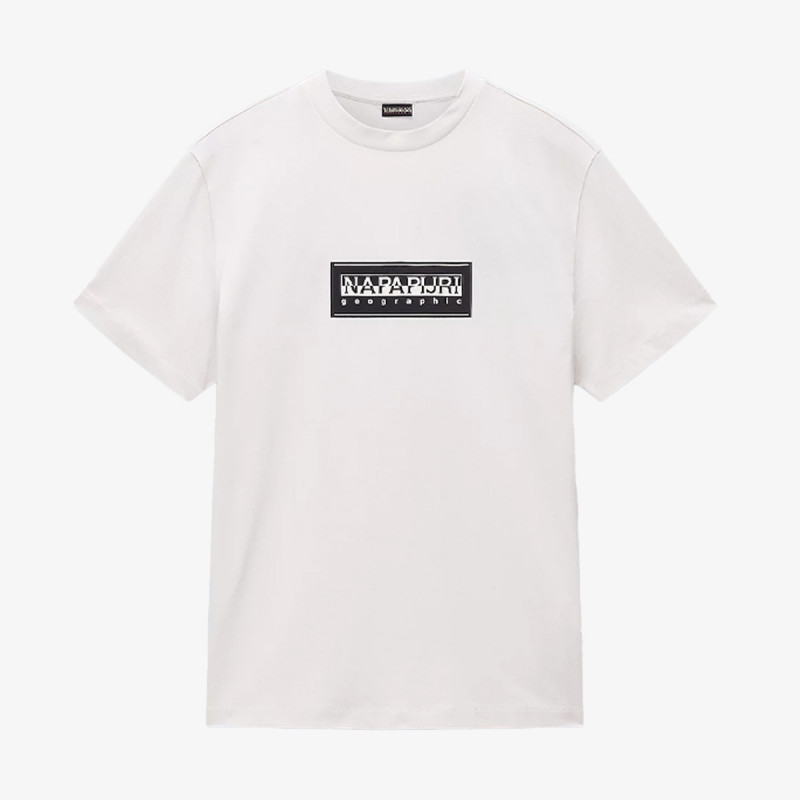 Napapijri S-BOX LOGO SS N1A WHITE WHISPER 
